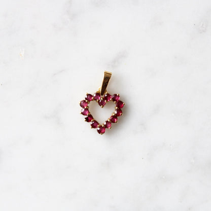 Ruby Heart Pendant