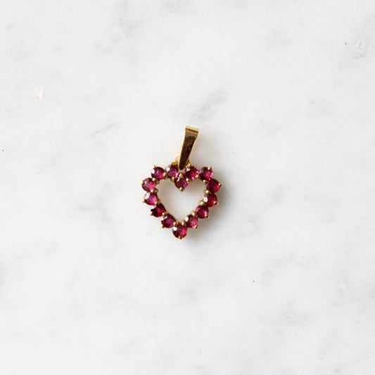 Ruby Heart Pendant