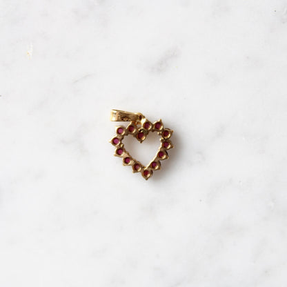 Ruby Heart Pendant