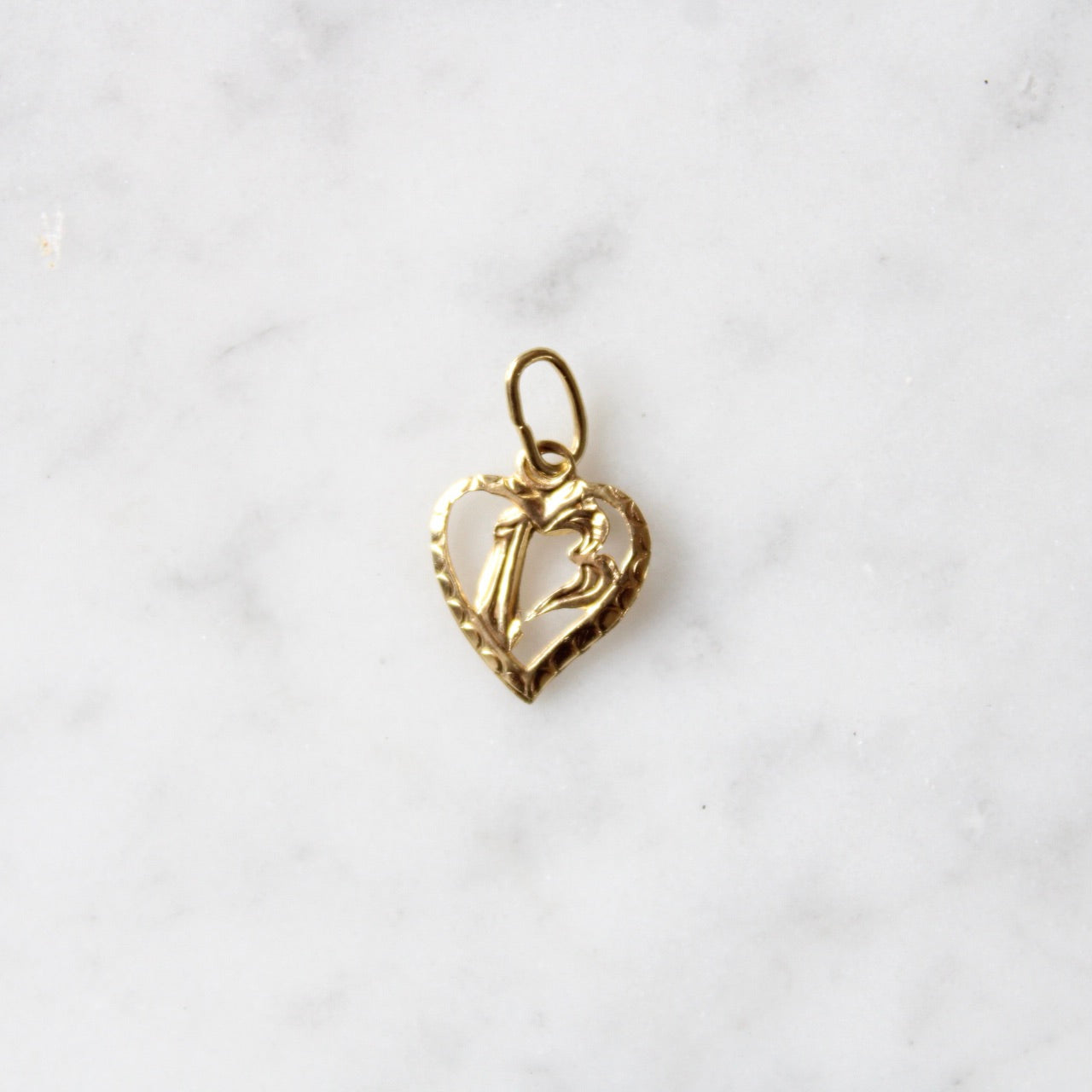 Lucky 13 Heart Charm