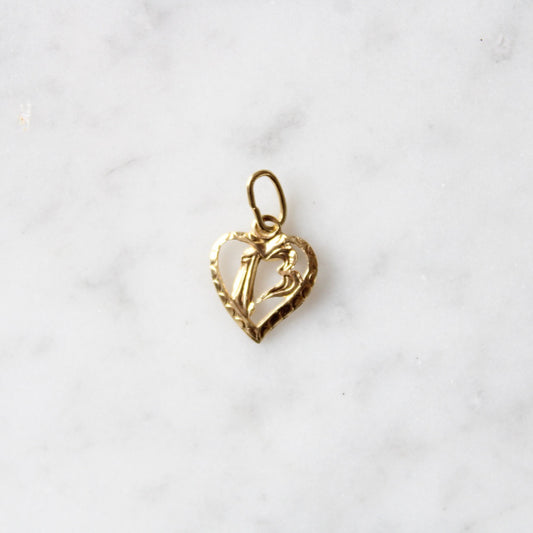Lucky 13 Heart Charm