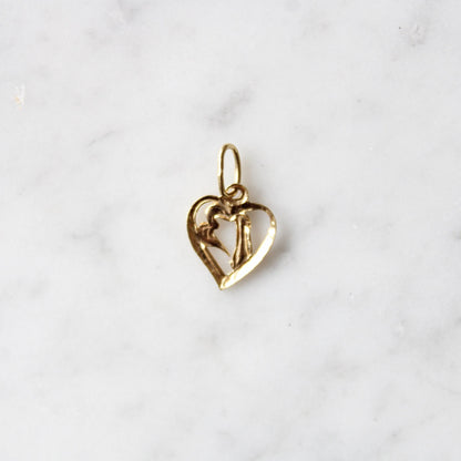 Lucky 13 Heart Charm