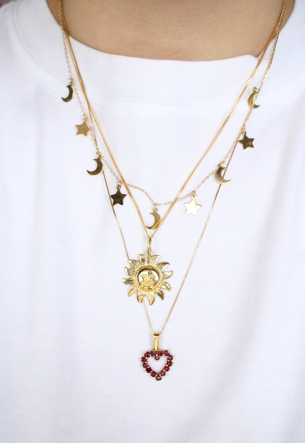 Ruby Heart Pendant