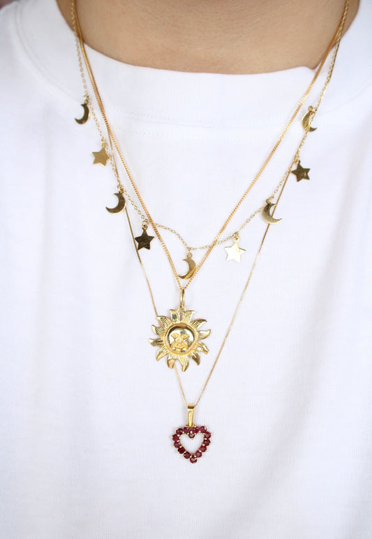 Ruby Heart Pendant