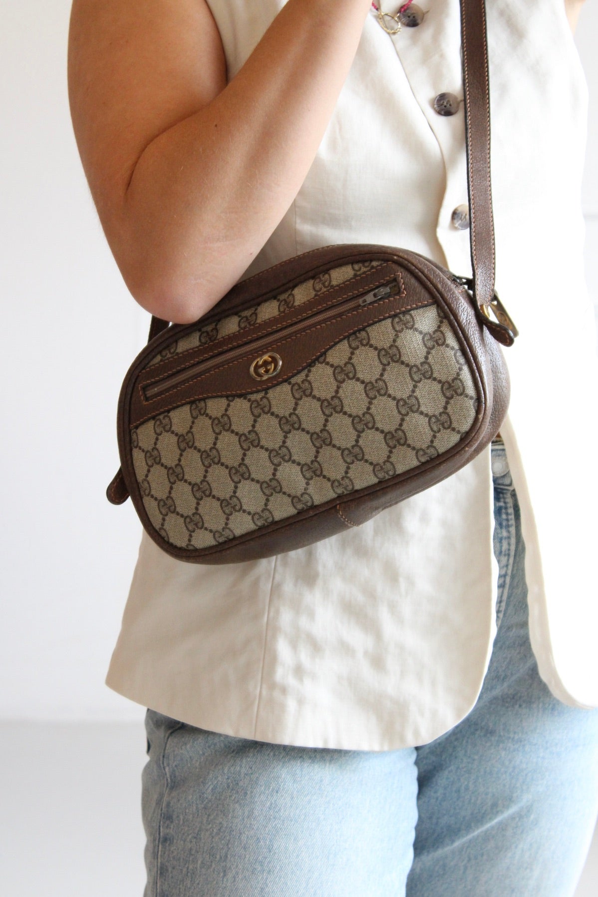 Gucci Supreme PVC Shoulder Bag