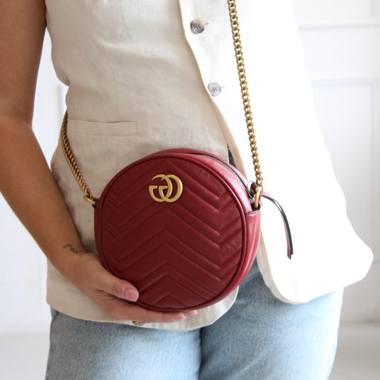 Gucci Marmont Round Shoulder Bag