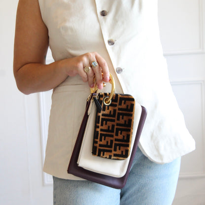 Fendi Triplette Zucca Clutch/Pouch