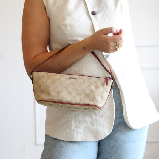 Gucci GG Canvas Boat Bag
