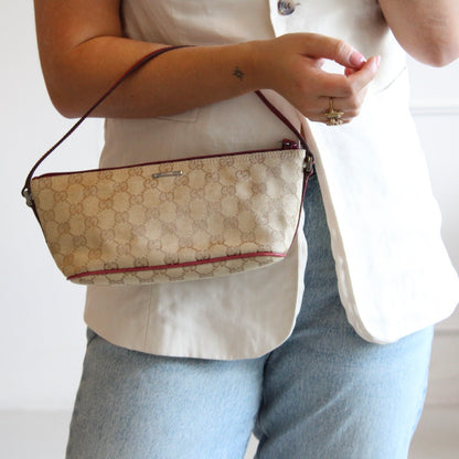 Gucci GG Canvas Boat Bag