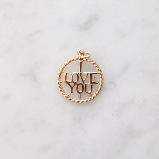 "I Love You" Charm