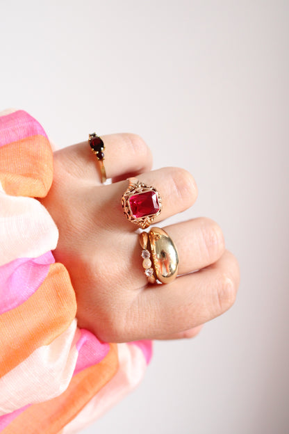 Freshwater Pearl & Diamond Trilogy Ring