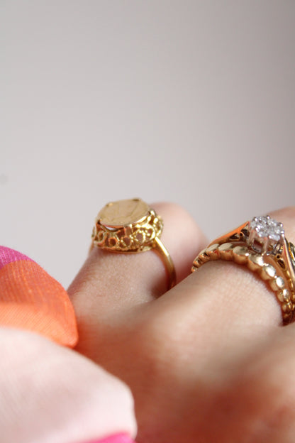 Nefertiti Coin Ring