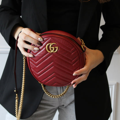 Gucci Marmont Round Shoulder Bag