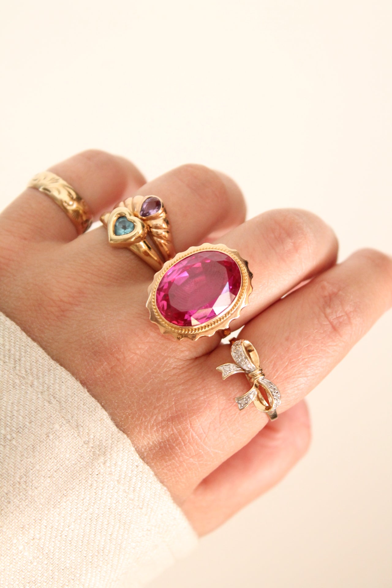 Patterned Band Ring