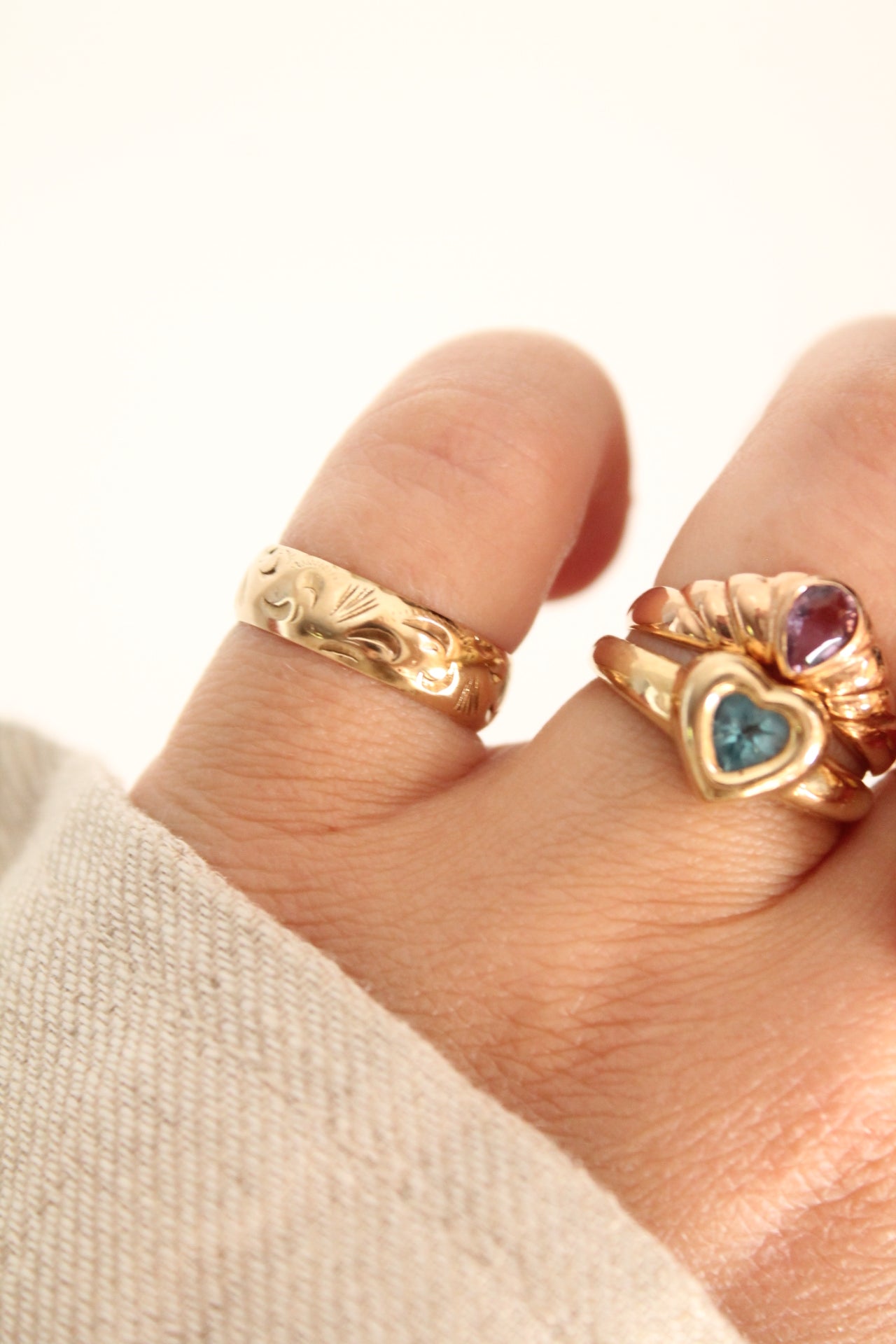Patterned Band Ring