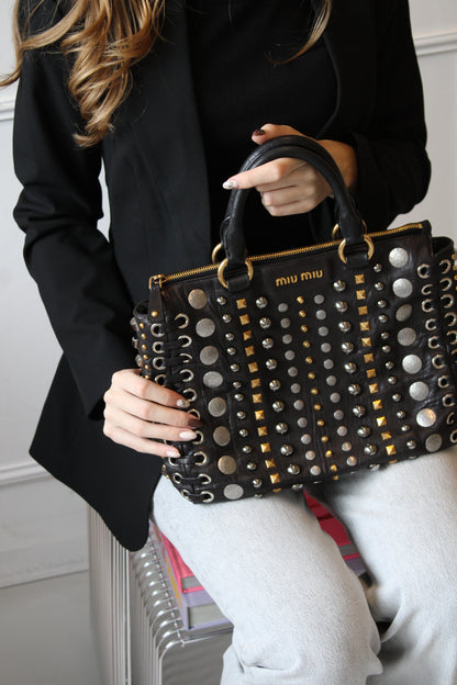 Miu Miu Studs Hand Bag