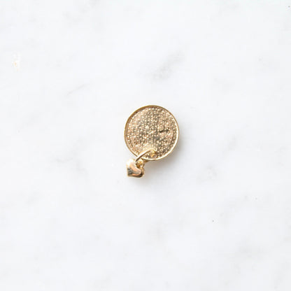 Engrave-Me Disk Heart Charm