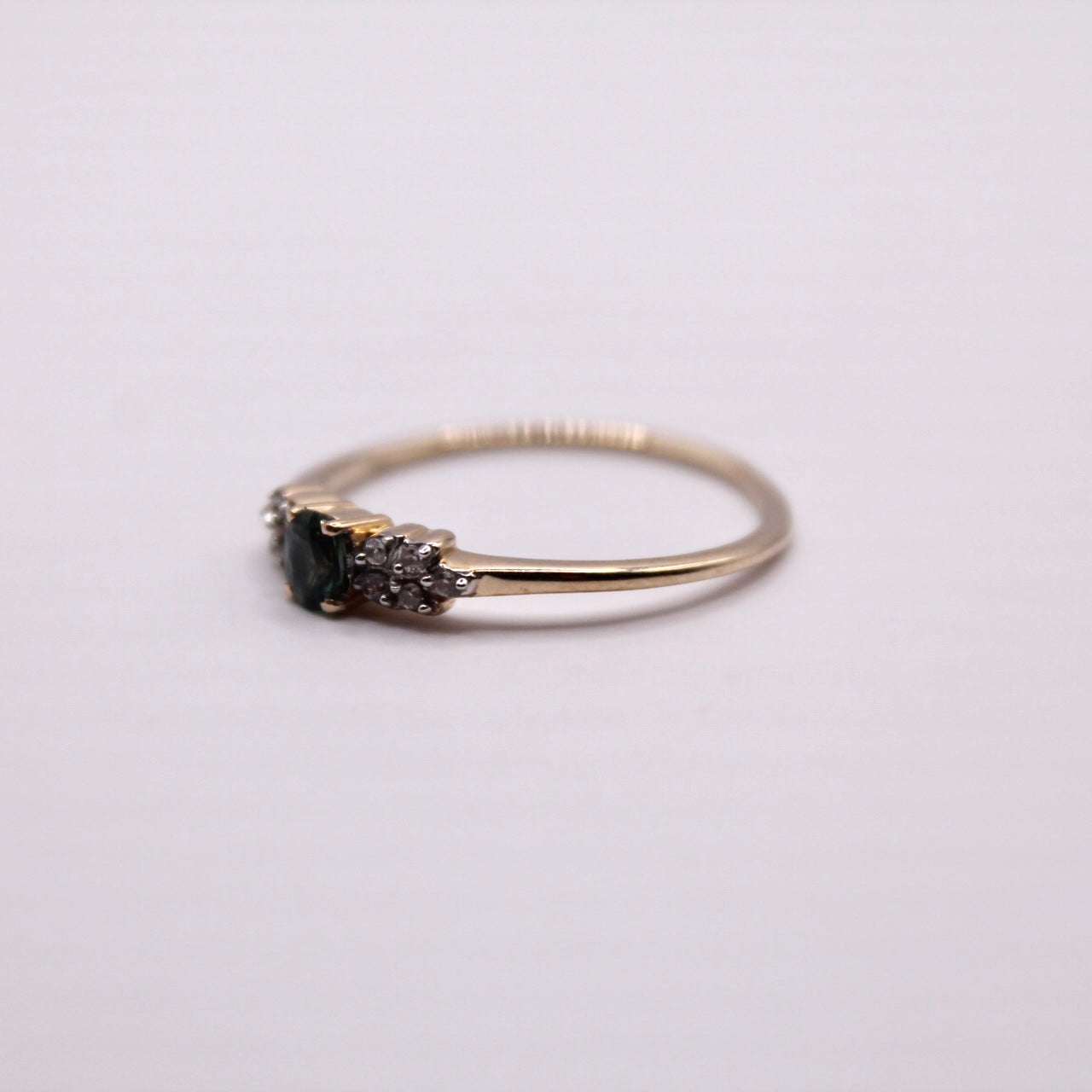 Sapphire Leaf Ring
