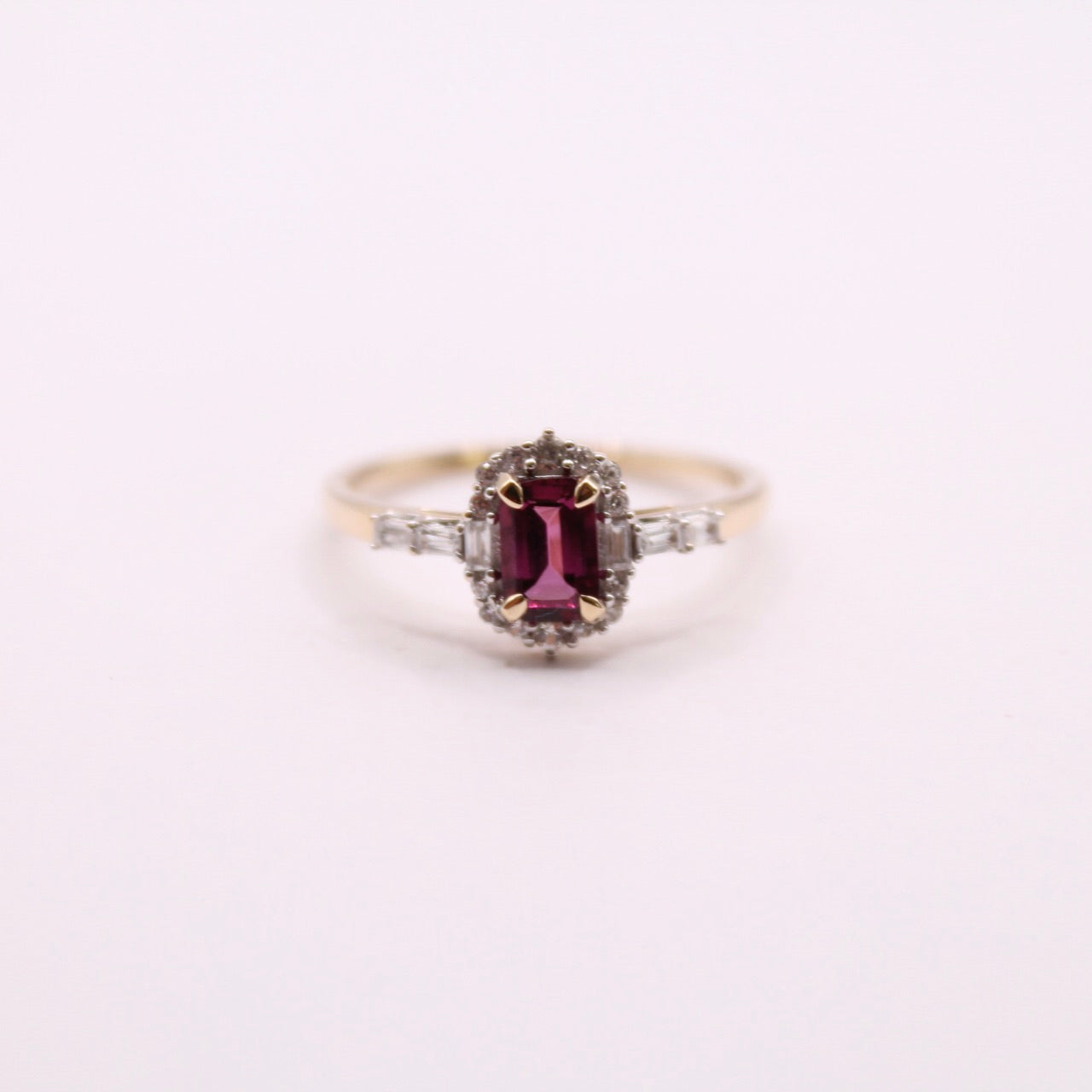 Garnet Cluster Ring