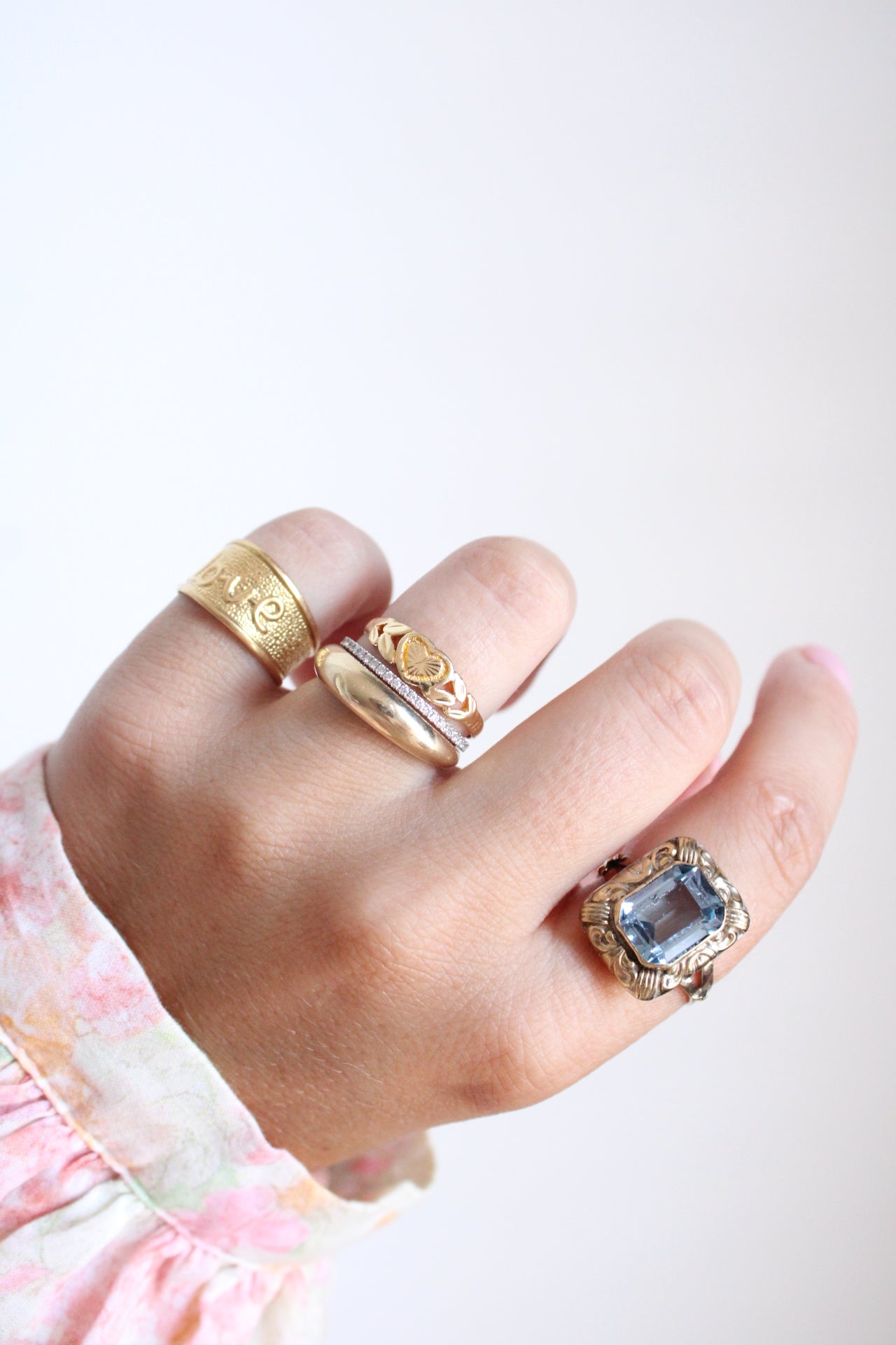 Bold "LOVE" Band Ring