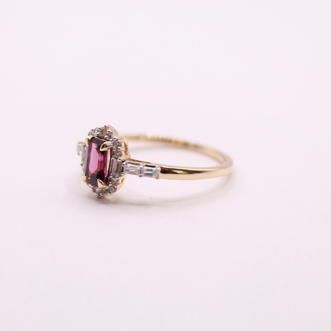Garnet Cluster Ring
