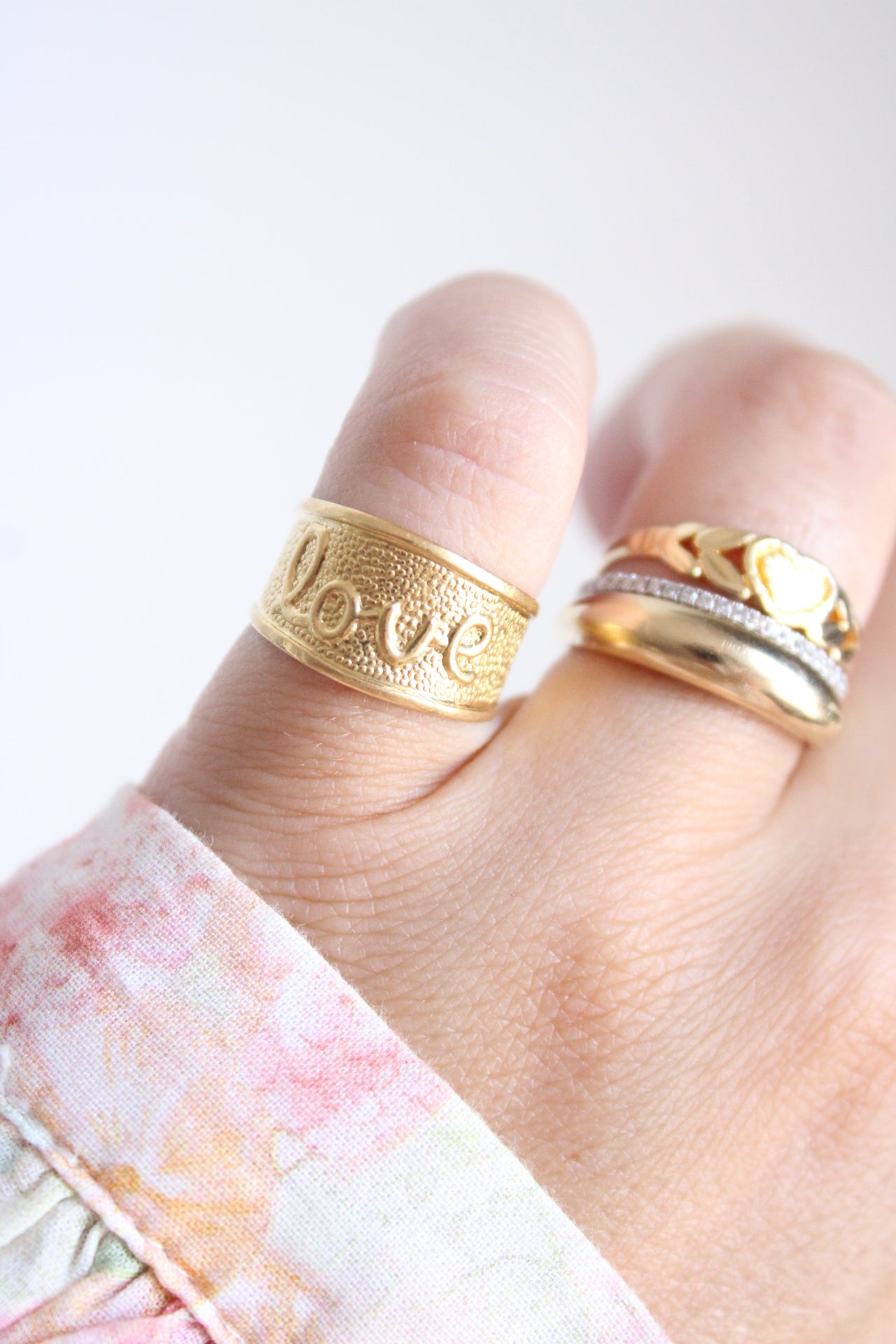 Bold "LOVE" Band Ring