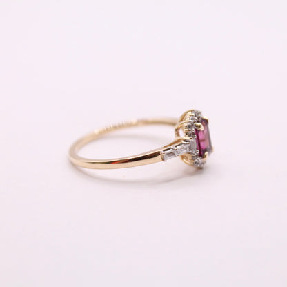 Garnet Cluster Ring