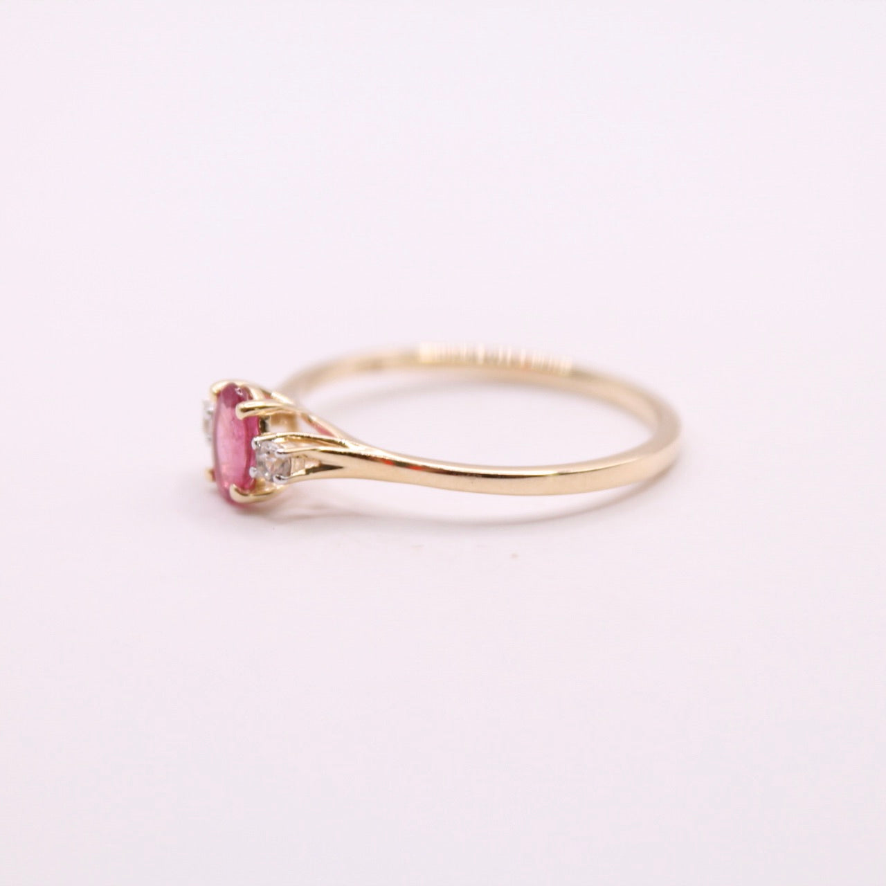Rubellite Trilogy Ring