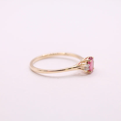 Rubellite Trilogy Ring