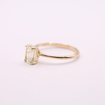 Single Classy Kunzite Ring