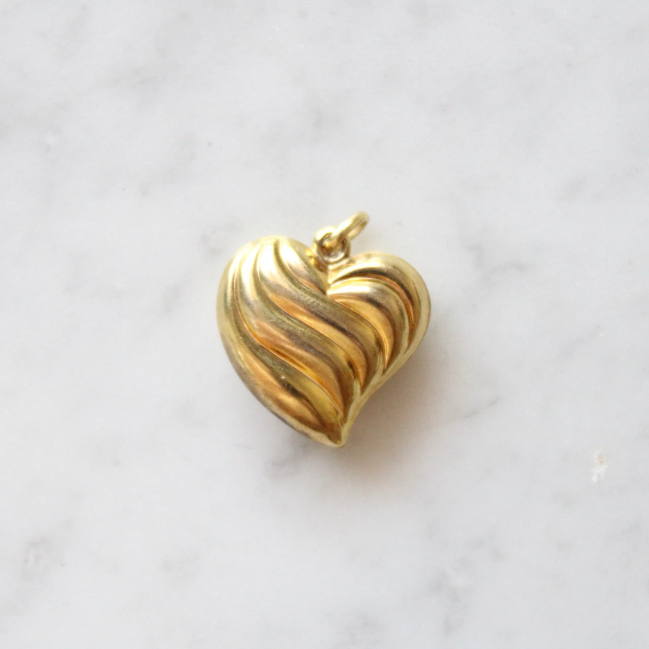 XL Swirl Heart Charm