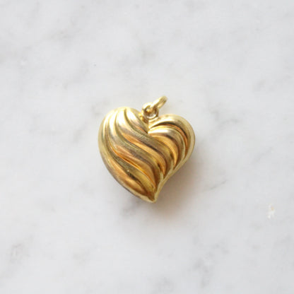 XL Swirl Heart Charm