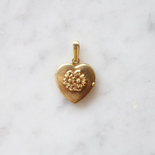 Floral Heart Photo Locket