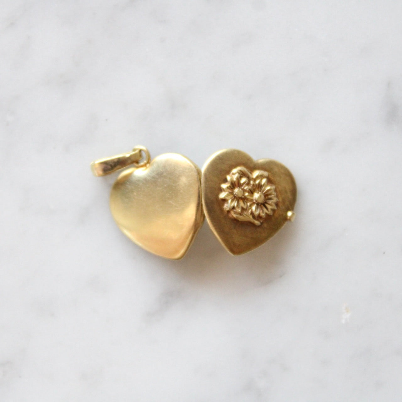 Floral Heart Photo Locket