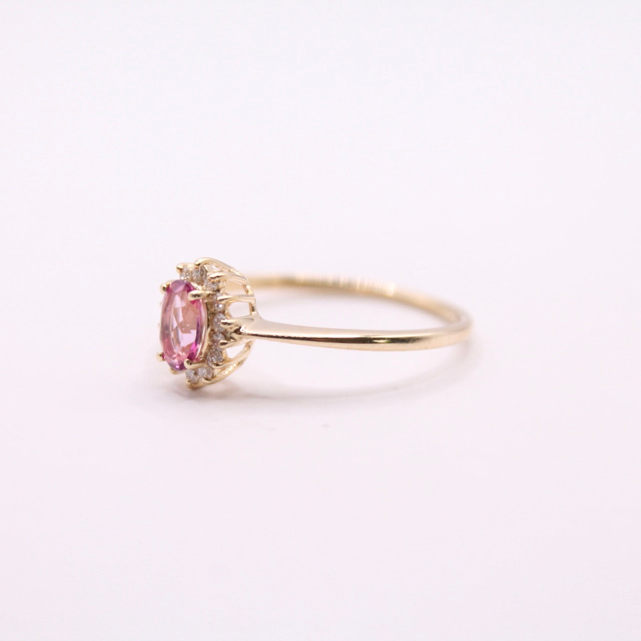 Topaz & Diamond Lady Di Ring