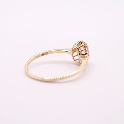 Topaz & Diamond Lady Di Ring