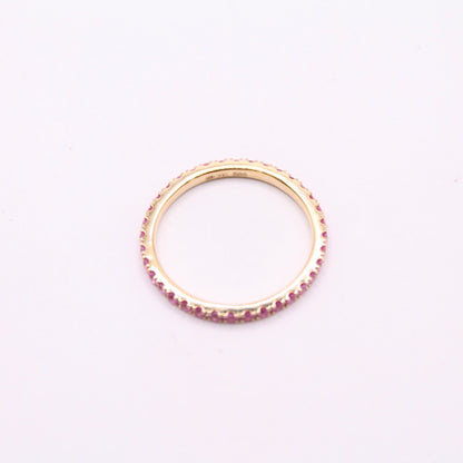 Pink Sapphire Eternity Ring
