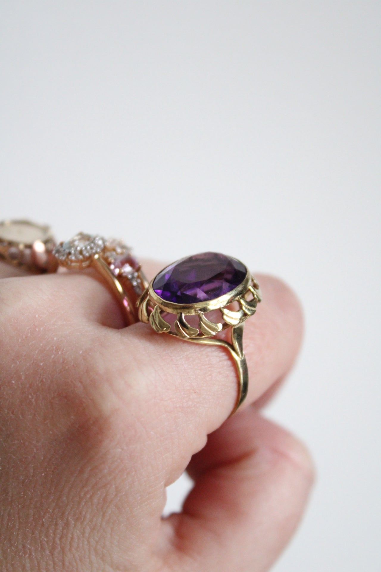 Amethyst Statement Ring