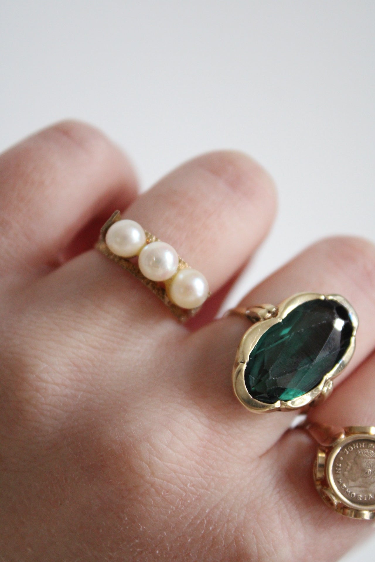 Pearl Trio Ring