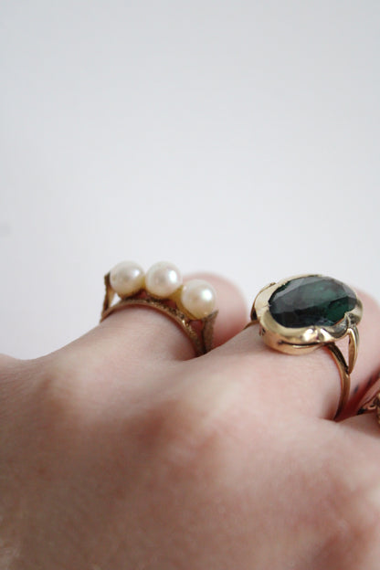 Pearl Trio Ring