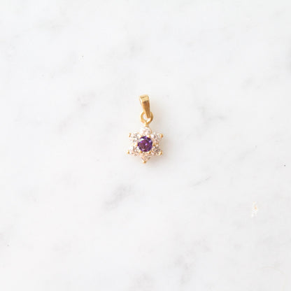 Amethyst Flower Pendant