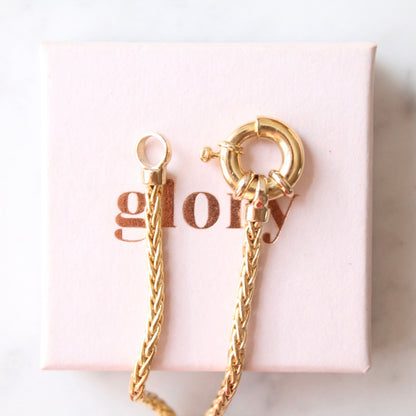 Foxtail Connector Lock Necklace