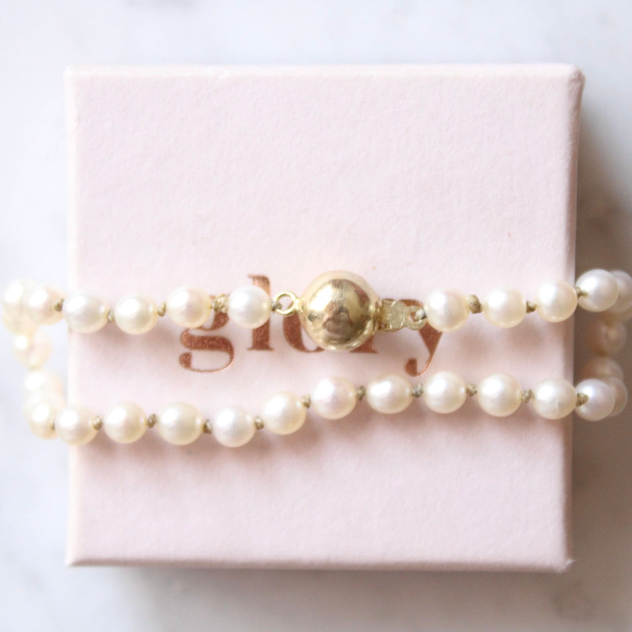 14K & Freshwater Pearl Bracelet