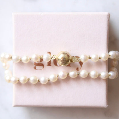 14K & Freshwater Pearl Bracelet