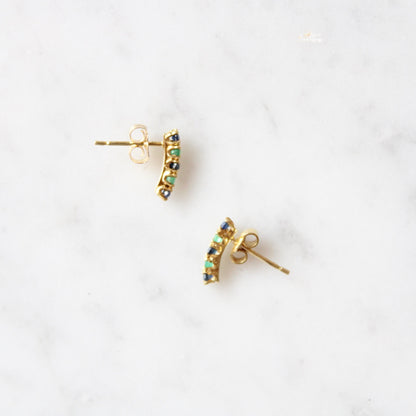 Emerald & Sapphire Earrings
