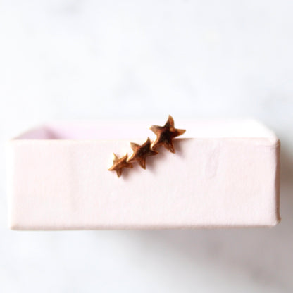 Single Triple Star Earring