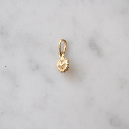 Tiny Pearl Flower Pendant