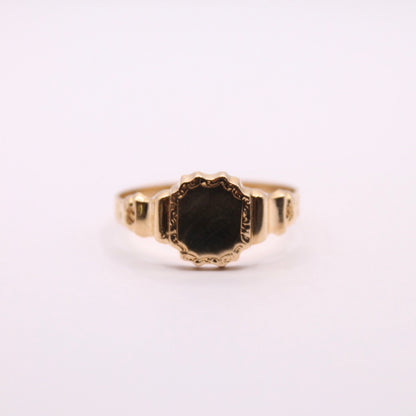 Solid Shield Signet Ring