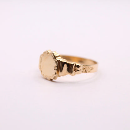 Solid Shield Signet Ring