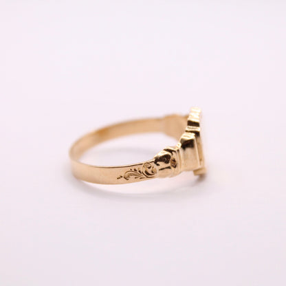 Solid Shield Signet Ring